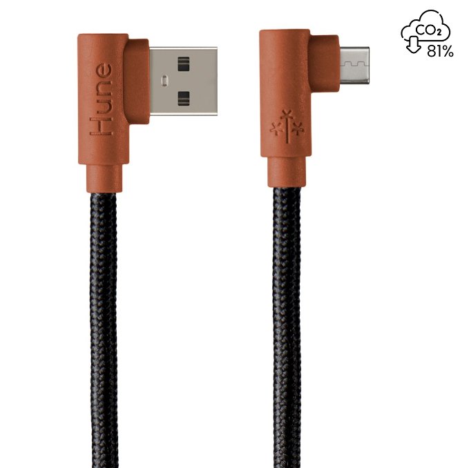 Cable USB A a Micro USB Carga Rápida 1.2m Sustentable - Hune | Tecnología Sustentable