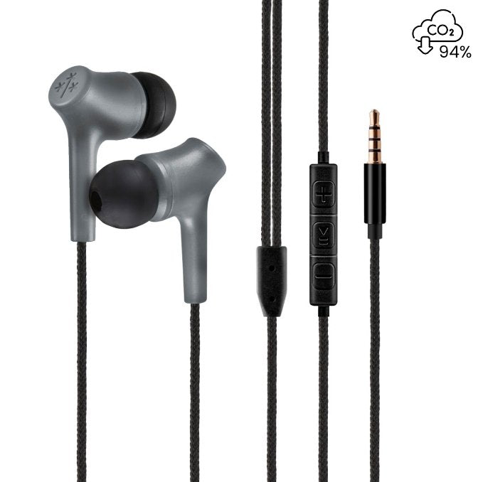 Audífonos Manos Libres con microfono Jack 3.5 Mallado Exterior Sustentable - Hune | Tecnología Sustentable