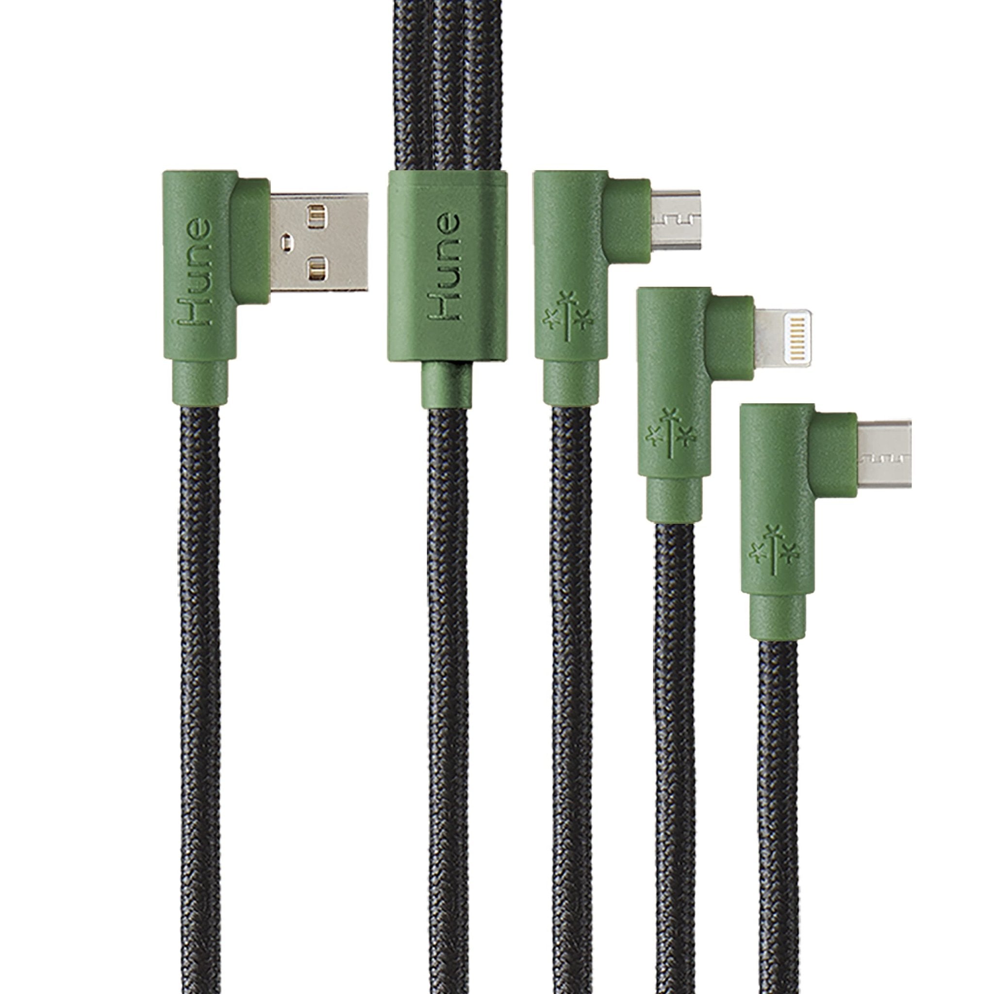 Cable 3en1- Ligthning, Micro USB y Tipo C Carga Rápida 1.2m - –  Hune